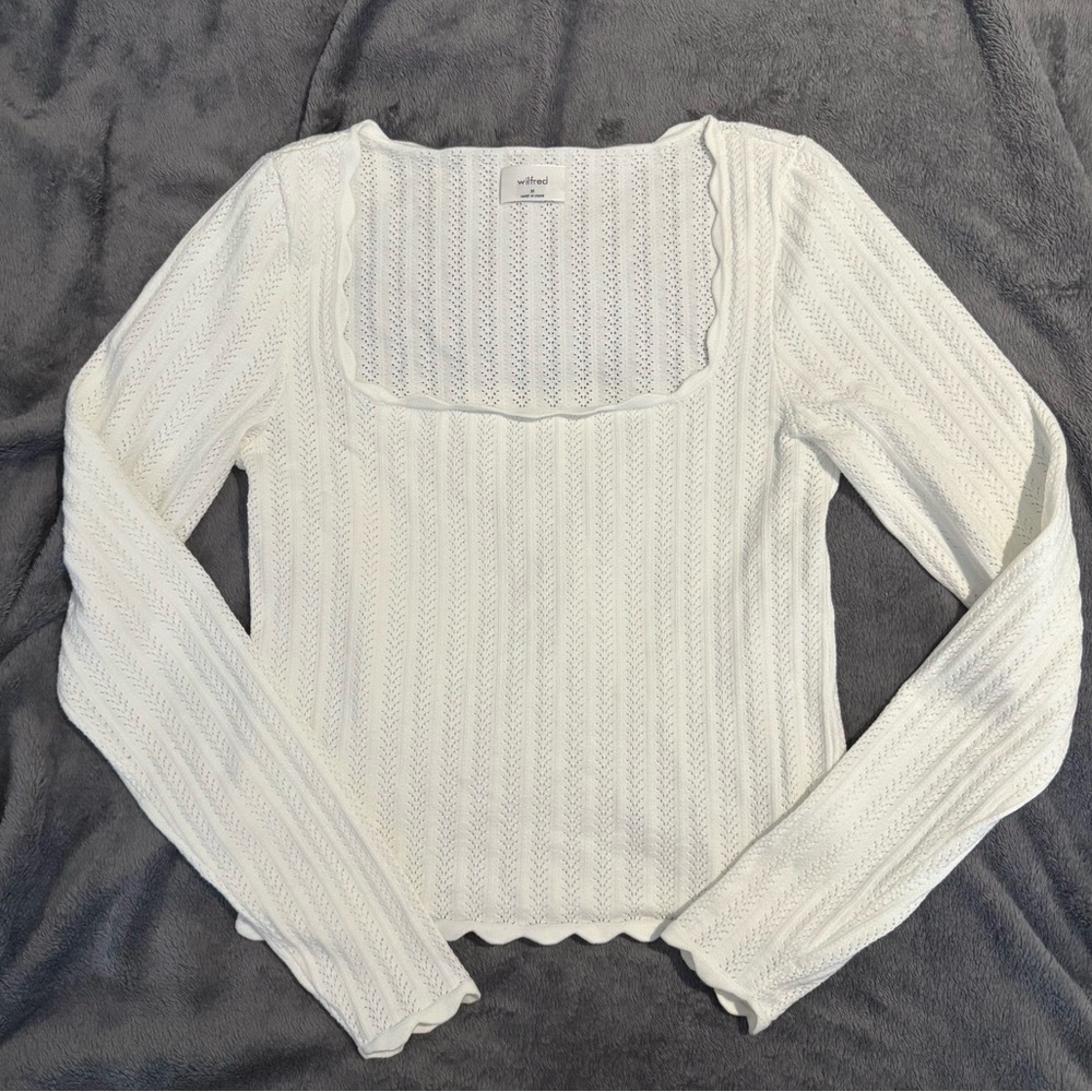 Wilfred Eyelet Sweater Long sleeve Top